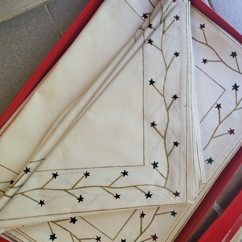 100% Cotton  Napkin And Placemat Set